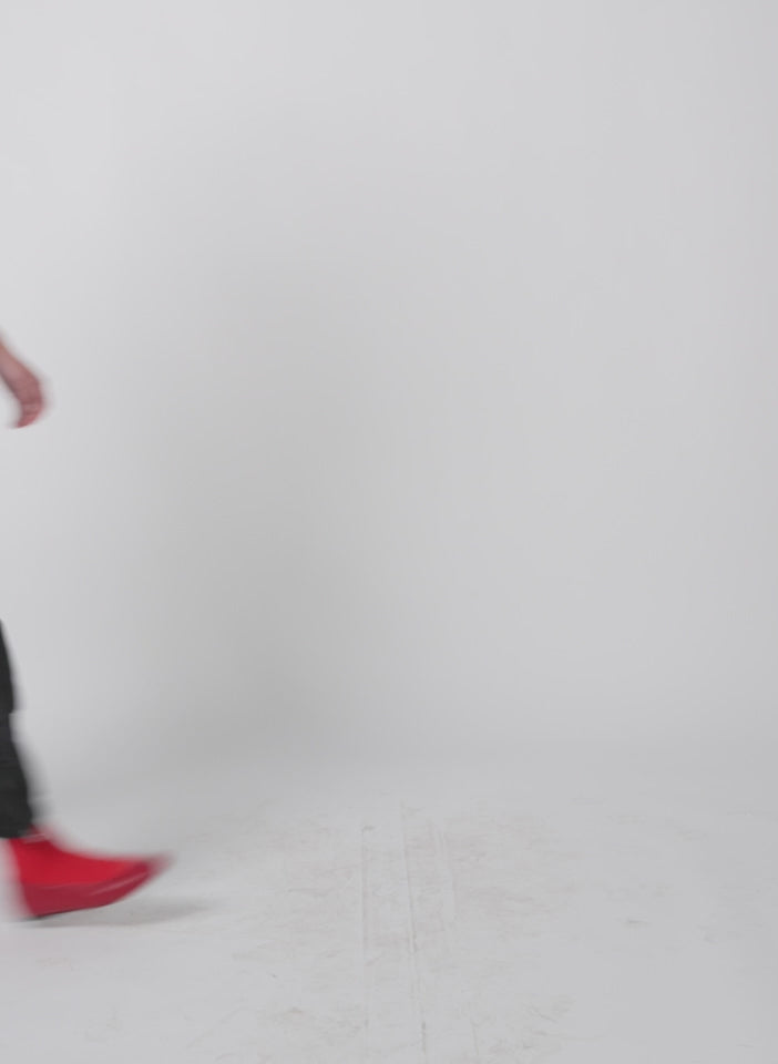 Black Crispy Nylon Wilt Pull On Jogger - video on model