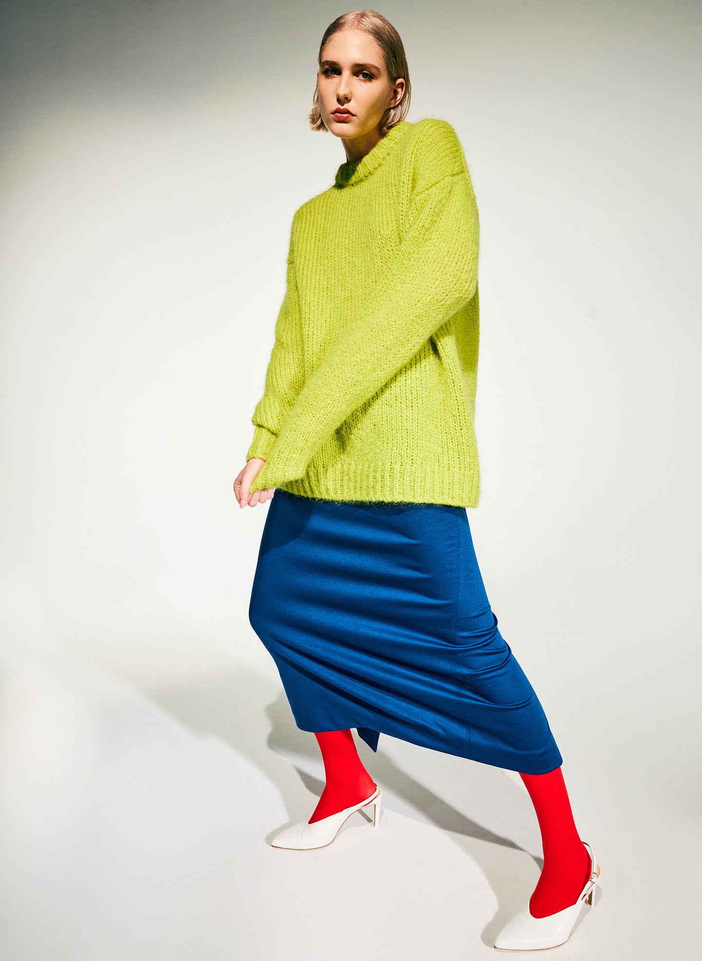 Structured Knit Pencil Skirt
