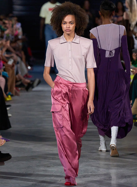 Tibi purple top top