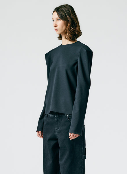 Tibi triacetate draped hot sale top