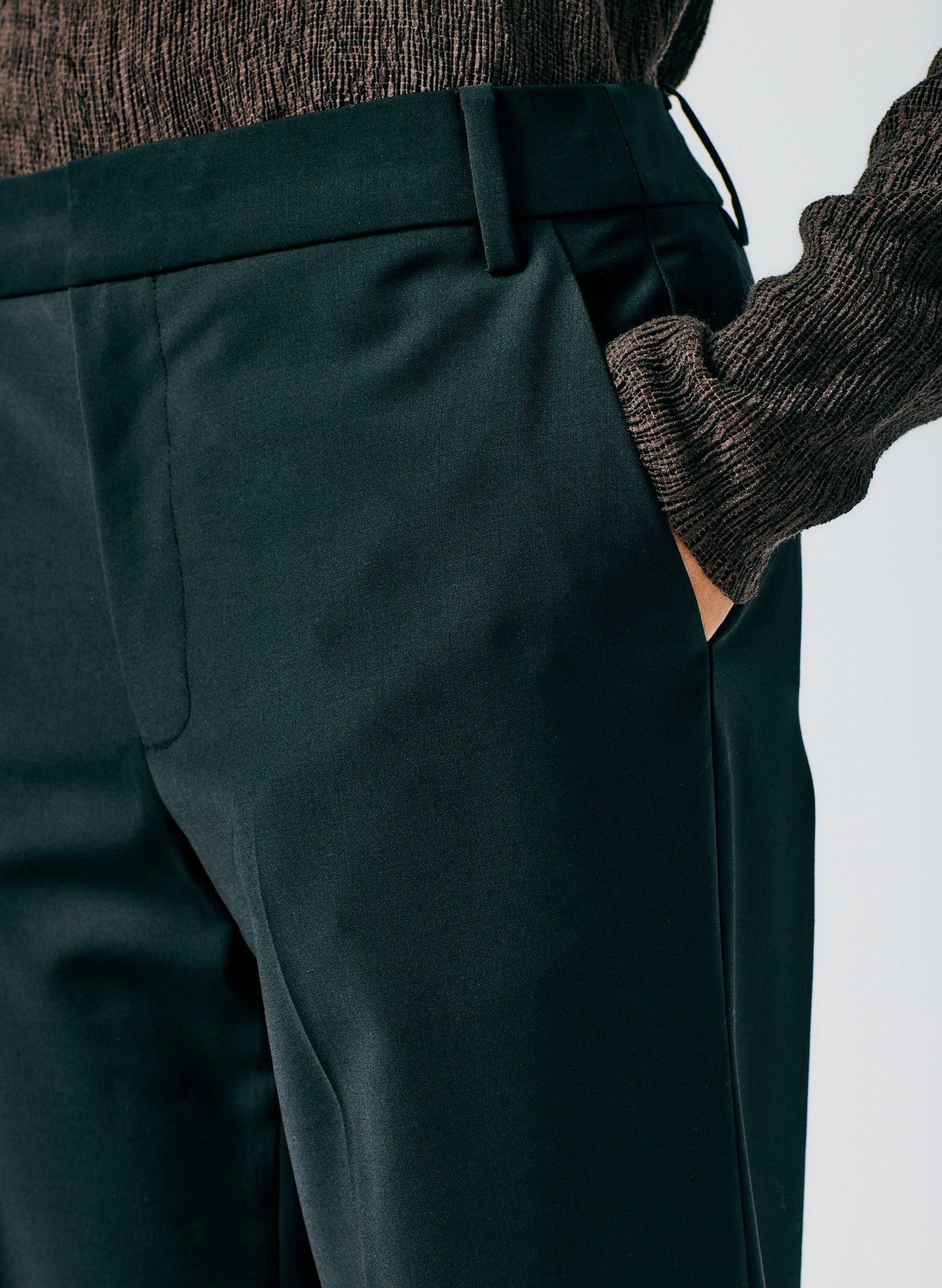 Tropical Wool Elfie Trouser with Slits - Petite