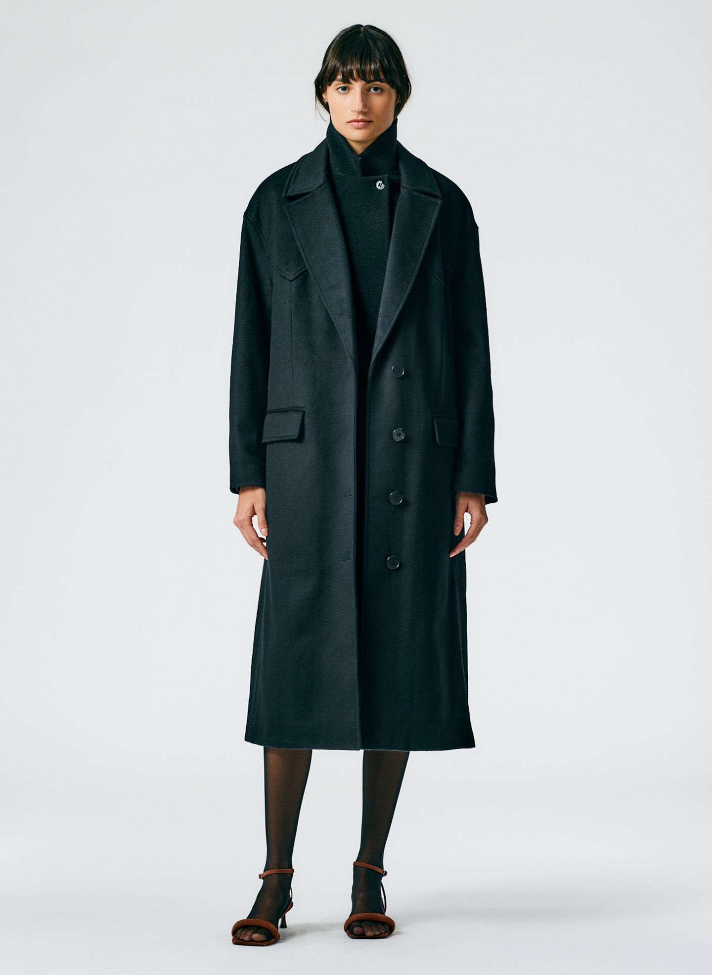 TIBI Embroidered Silk Wool Coat 10 store