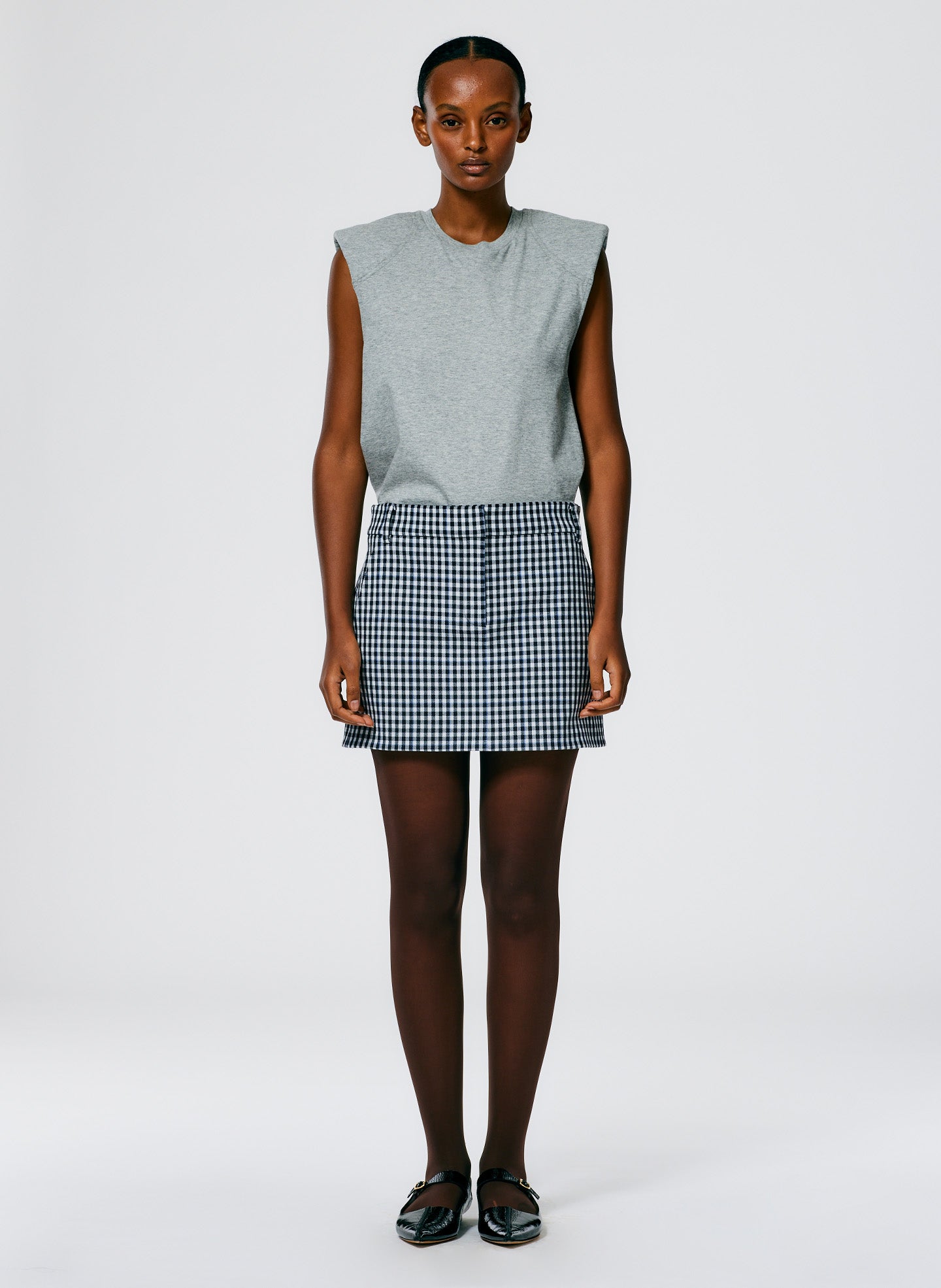 Gingham Suiting Mini Trouser Skirt – Tibi Official