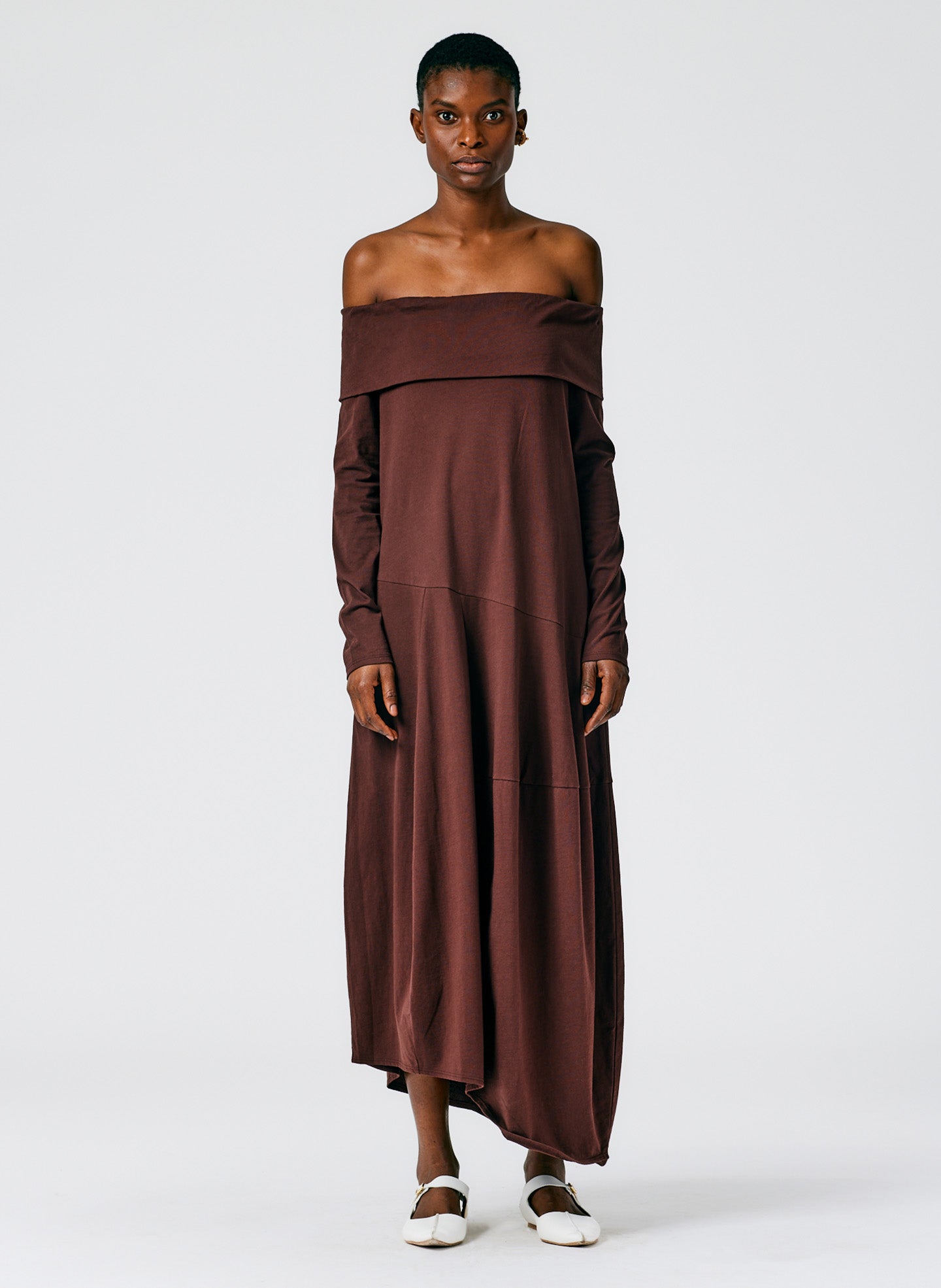 Off The Shoulder T-Shirt Dress Tibi Official Off The Shoulder T-Shirt Dress Tibi Official