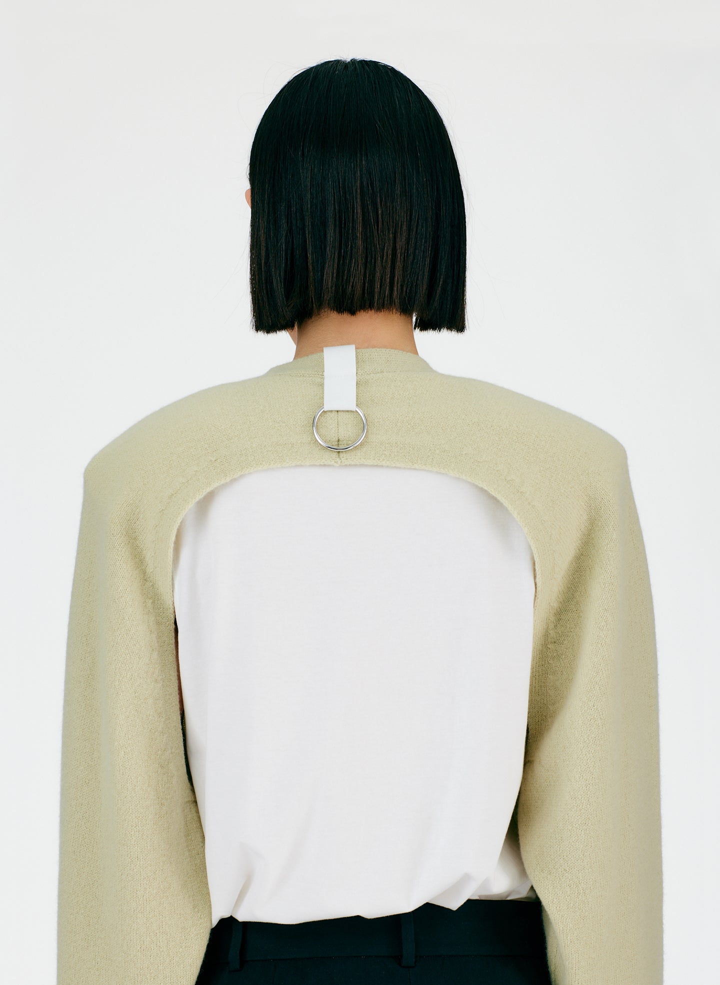 Soft Lambswool Half Cardigan