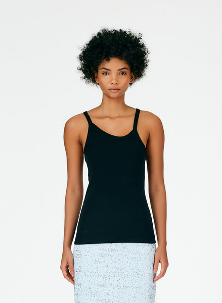 Ribbed Asymmetrical Tank – Tibi Official