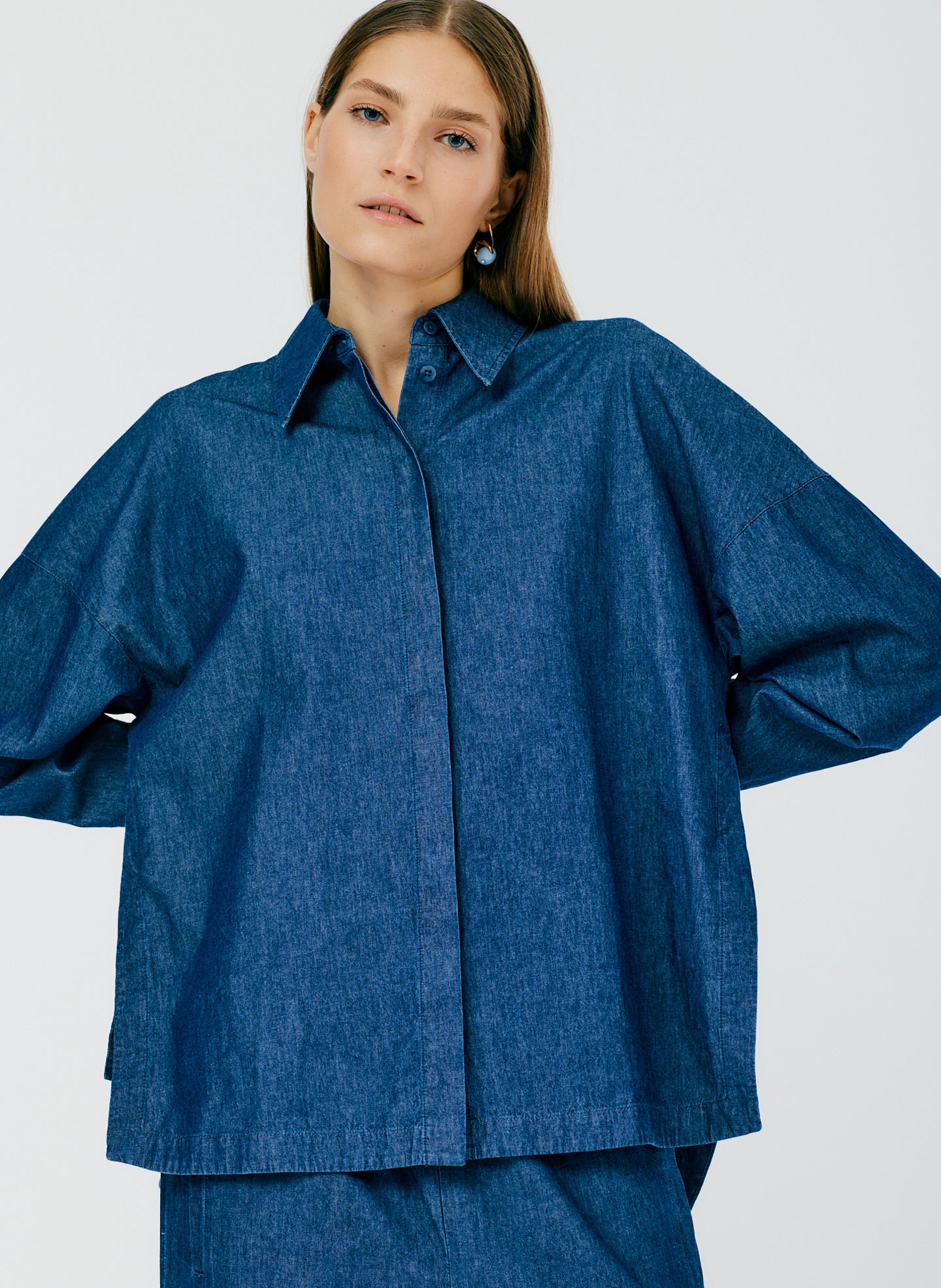 Light Weight Denim Oversized Gabe Shirt