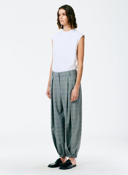 NOT CONVENTIONAL T/R balloon pant white-