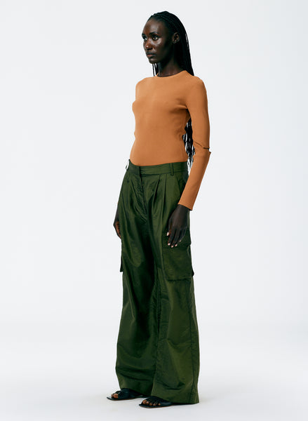 Zara Satin Cargo Pants ($40)  Cargo trousers, Cargo trousers