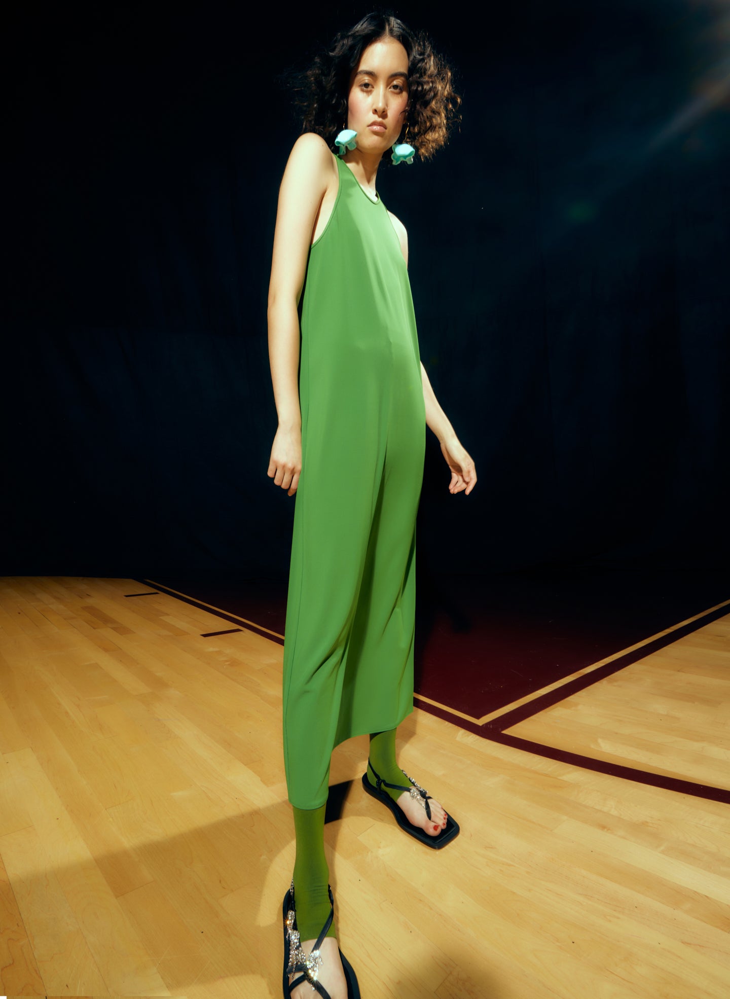 Serpentine Jersey Tank Dress