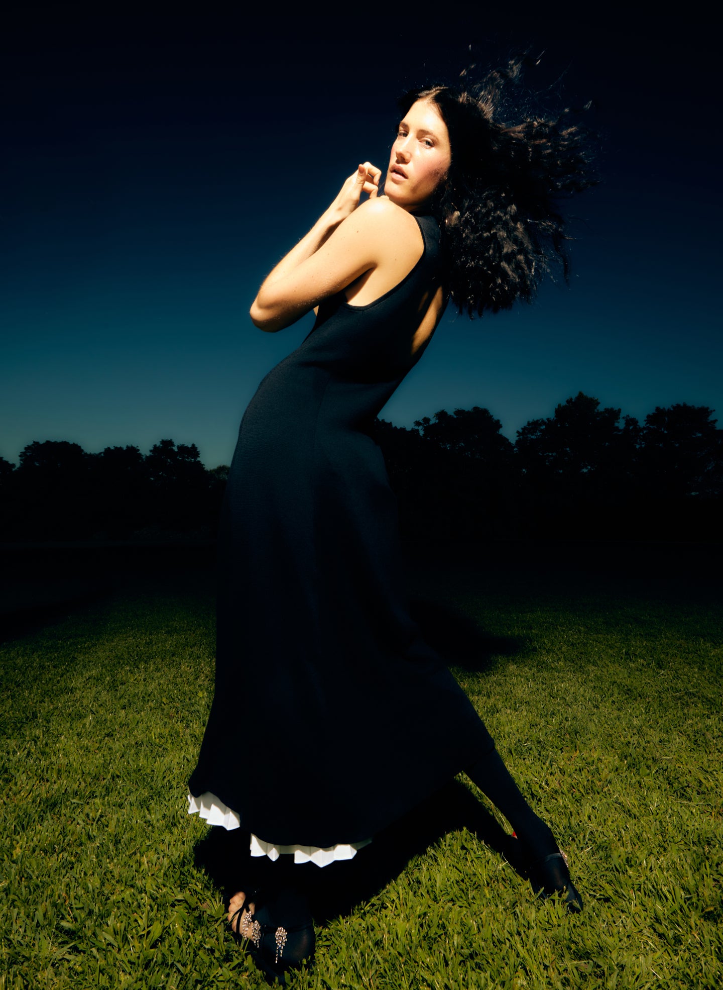 Organic Cotton Tencel Circle Openback Dress