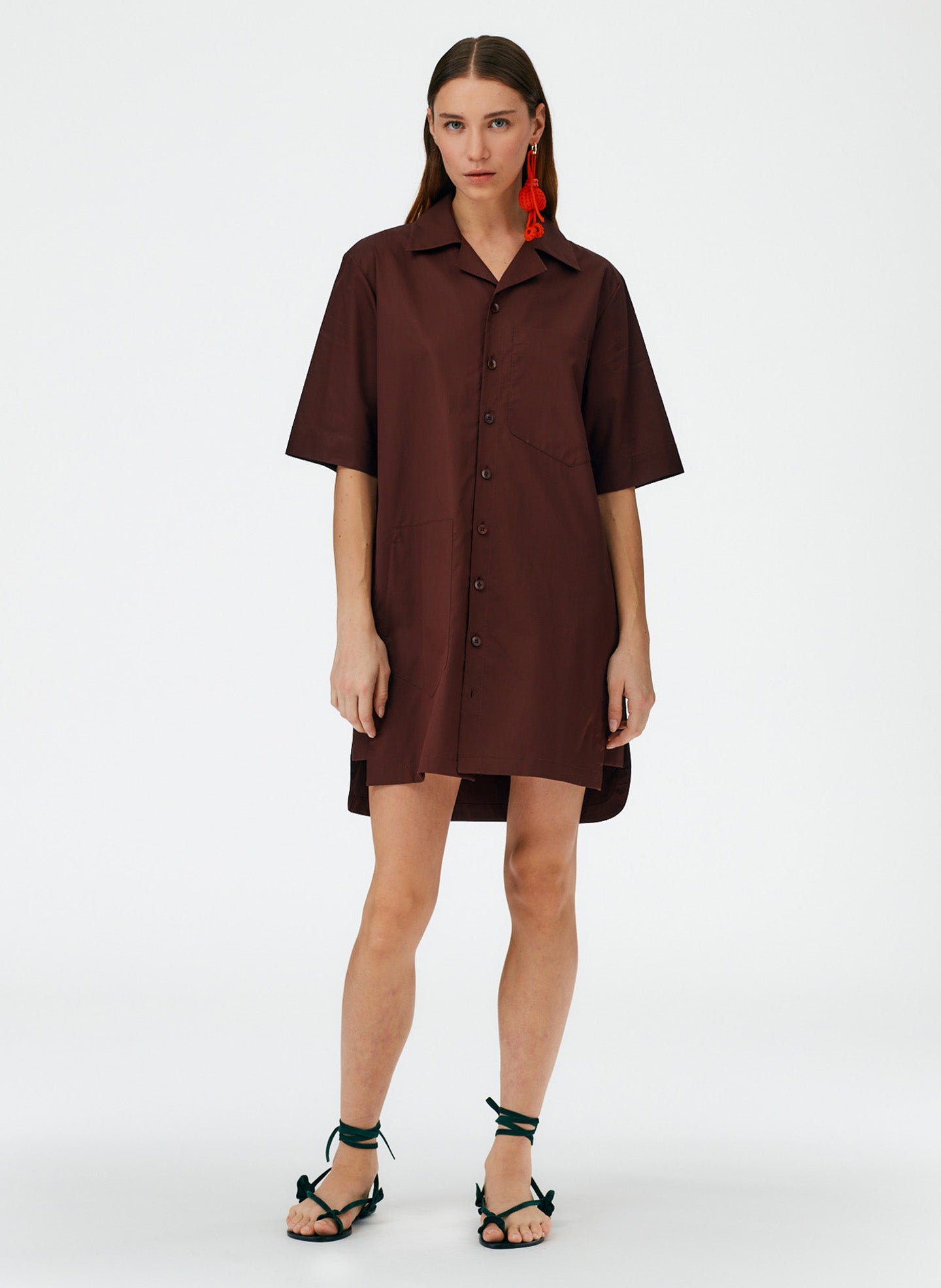 Eco Poplin Camp Dress
