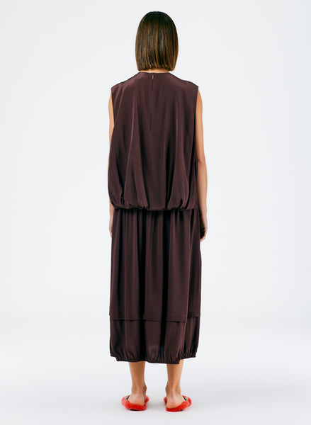 Eco Silk Cape Dress Tibi Official 