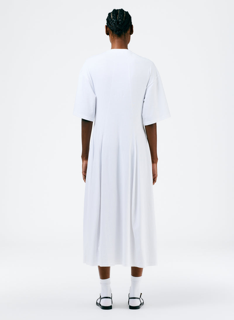 T-Shirt Dress White-3