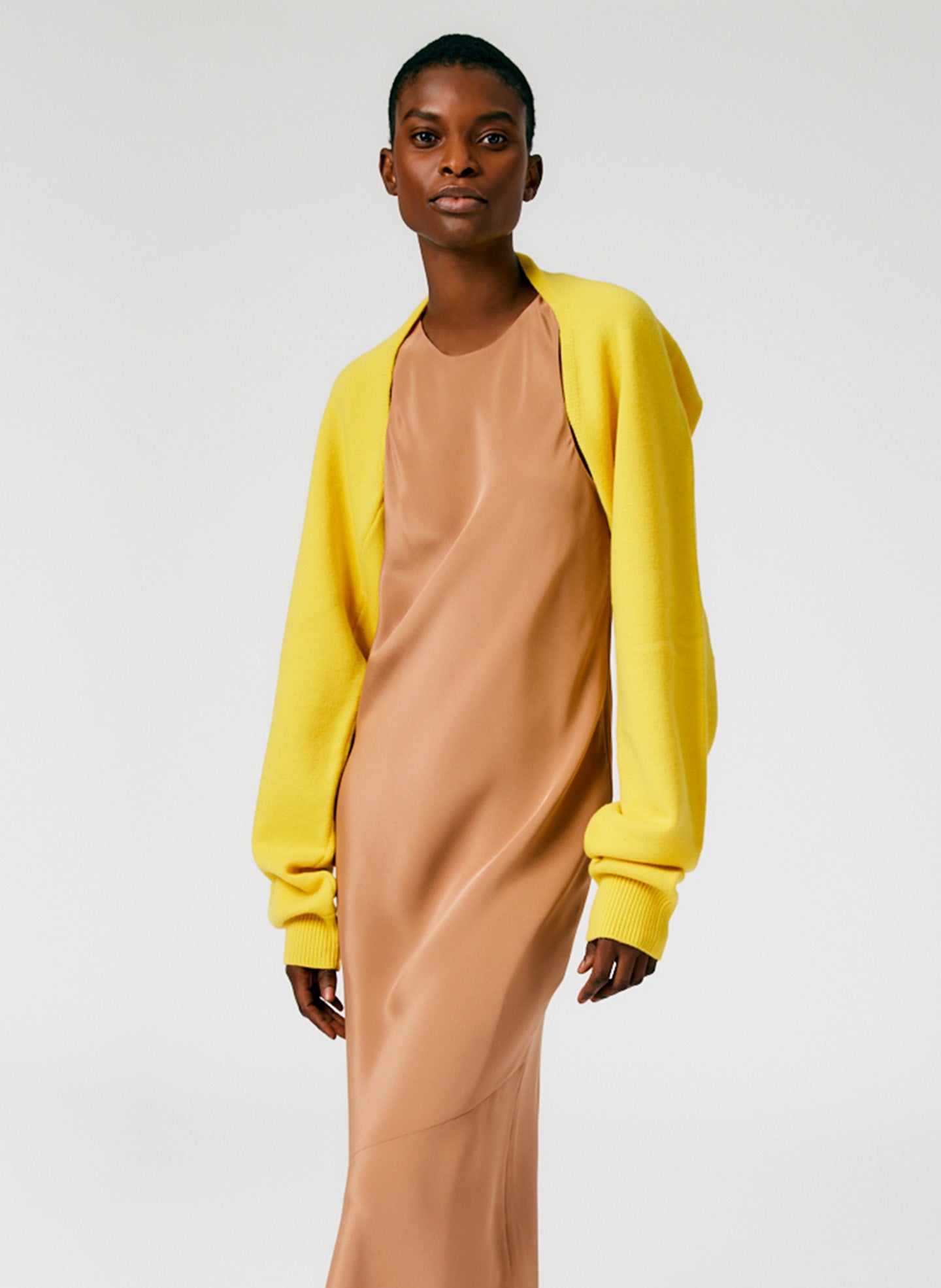 Airy Extrafine Wool Sleeve Shrug – Tibi Official