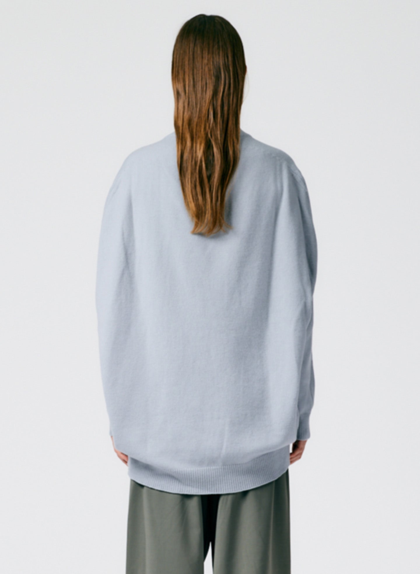 Airy Extrafine Wool Circular Origami Pullover