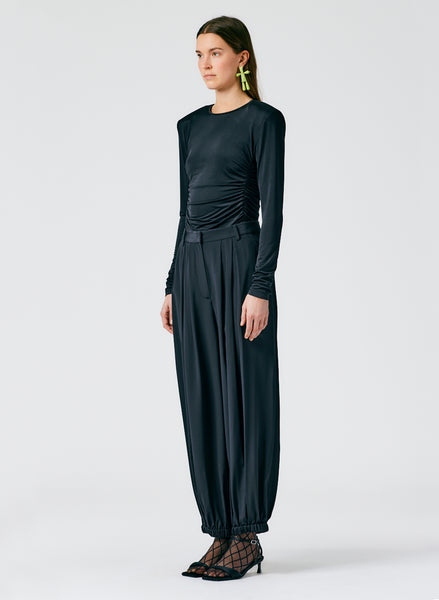 Pieces - Pcfesta Satin Balloon Pant - 5127991 Black main image 1