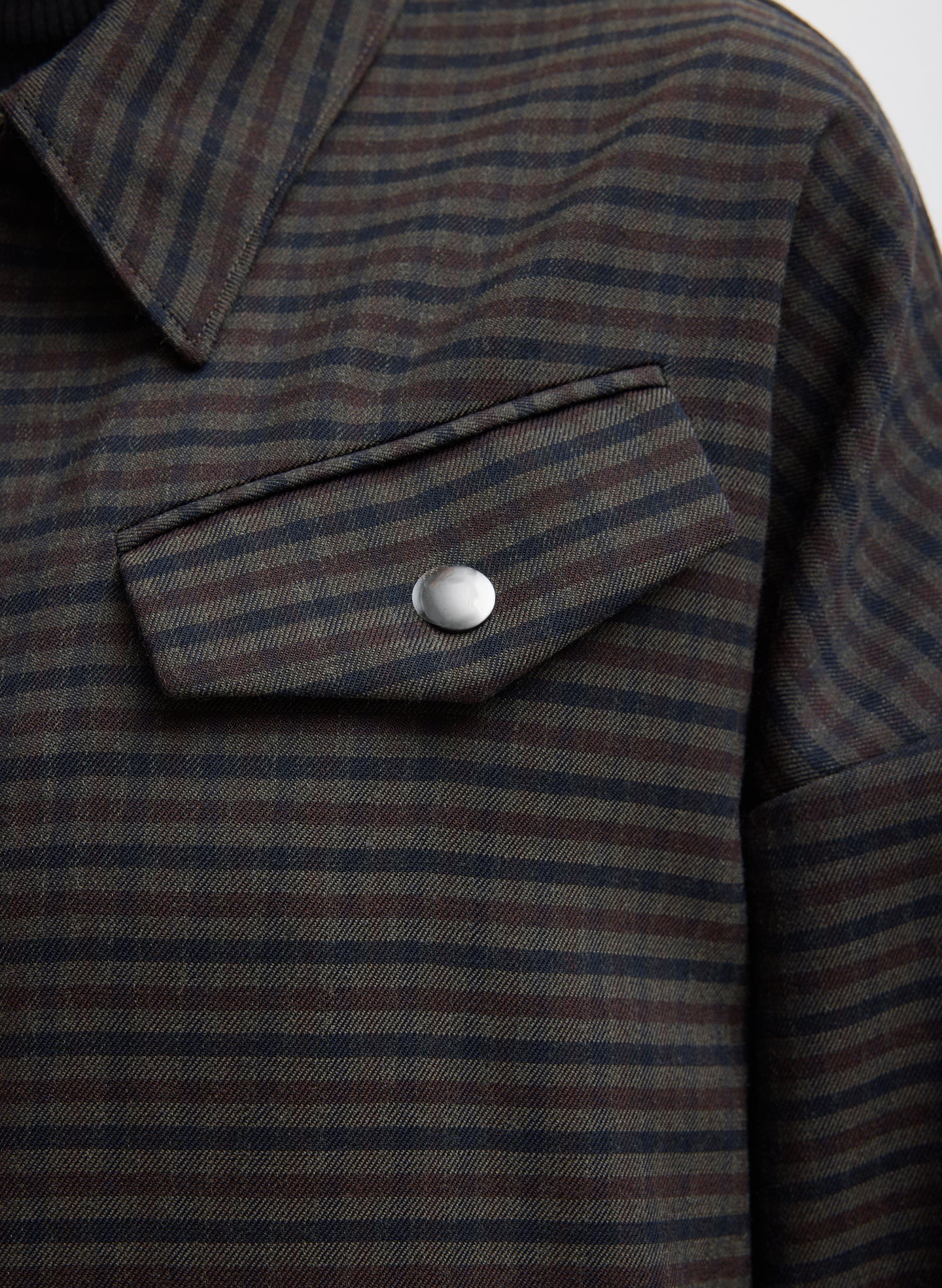Plaid Cedric Suiting Bomber Jacket - closeup of pocket detail