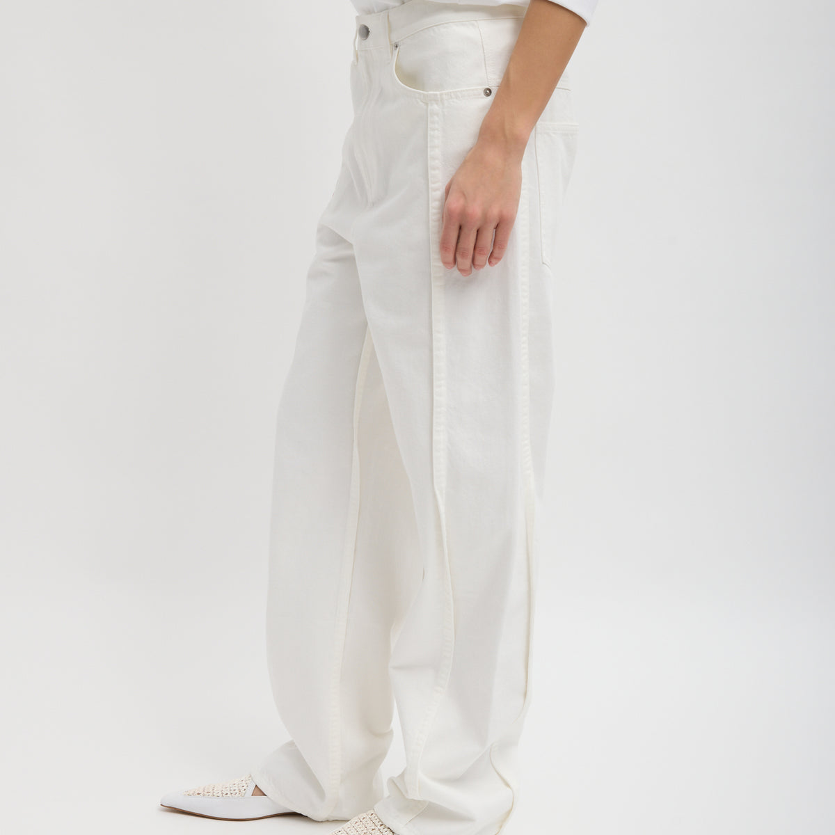 Spring Denim Tuck Jean – Tibi Official display picture 1