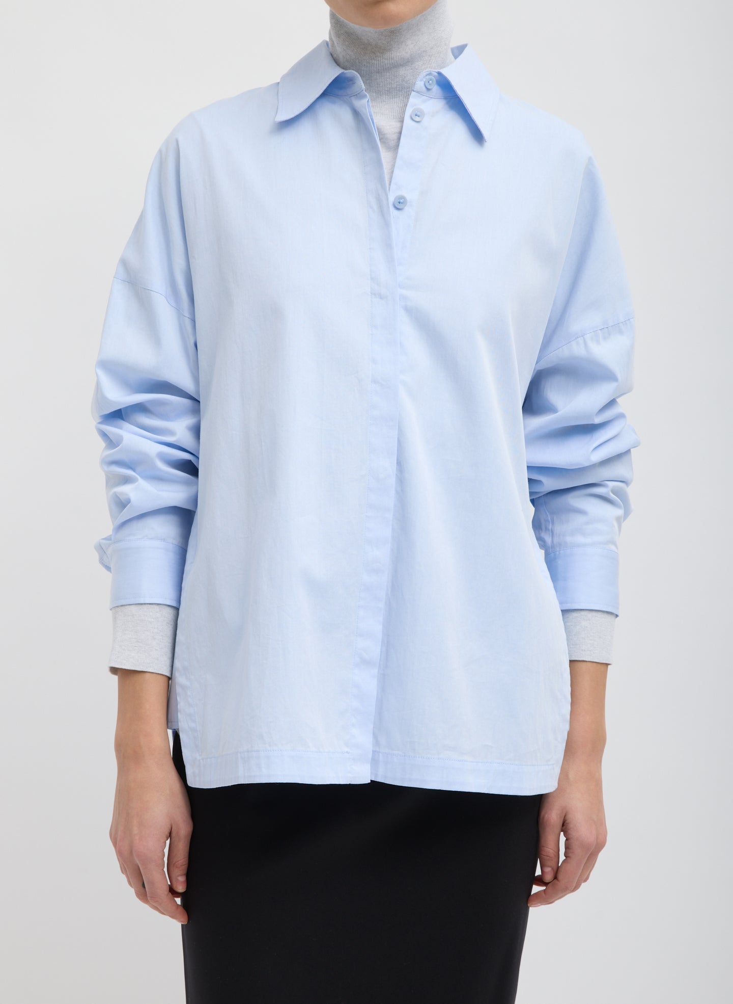 Gabe Oversized Shirt - Blue-1