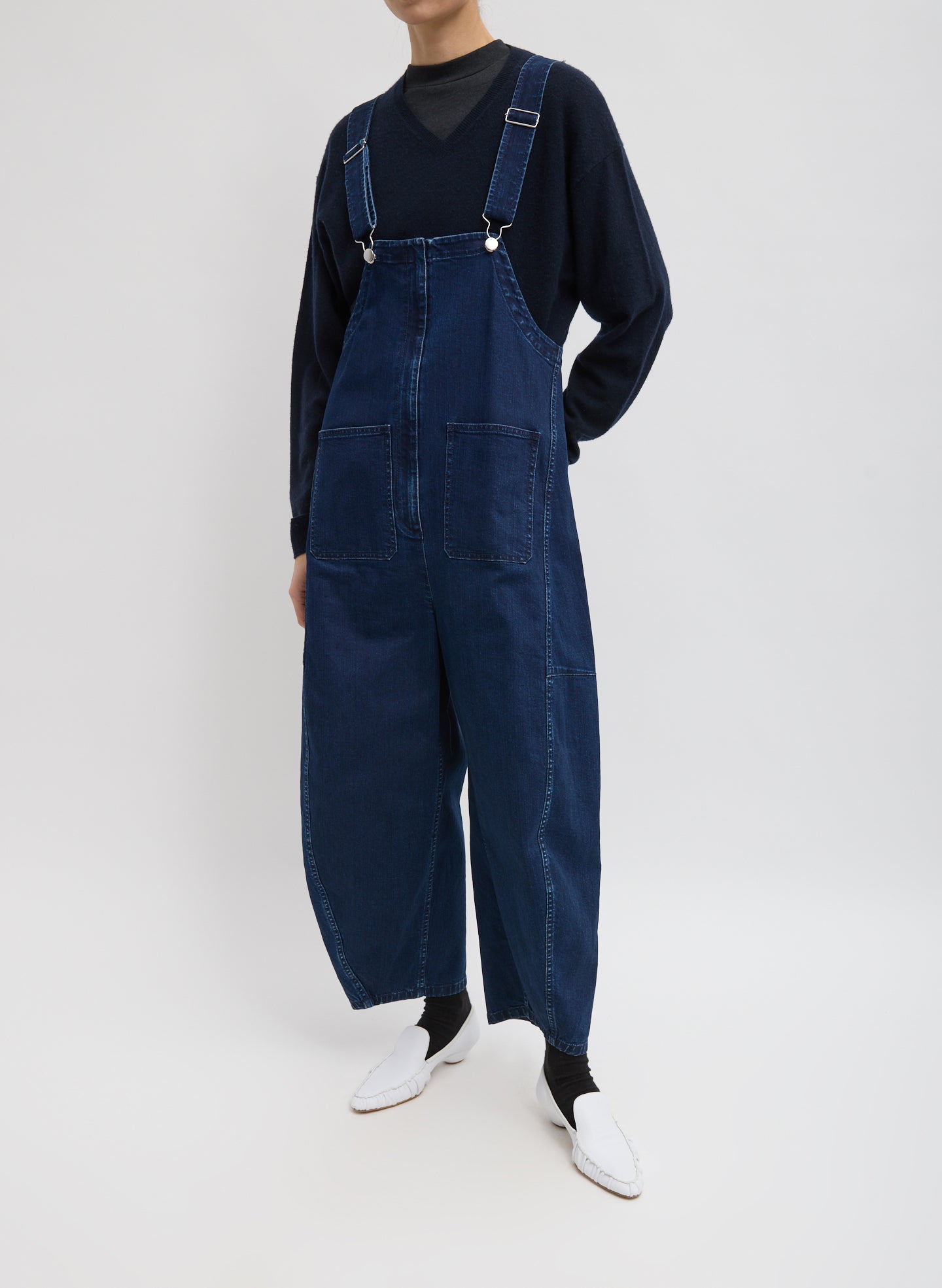 Classic Indigo Denim Jumpsuit - Indigo-1