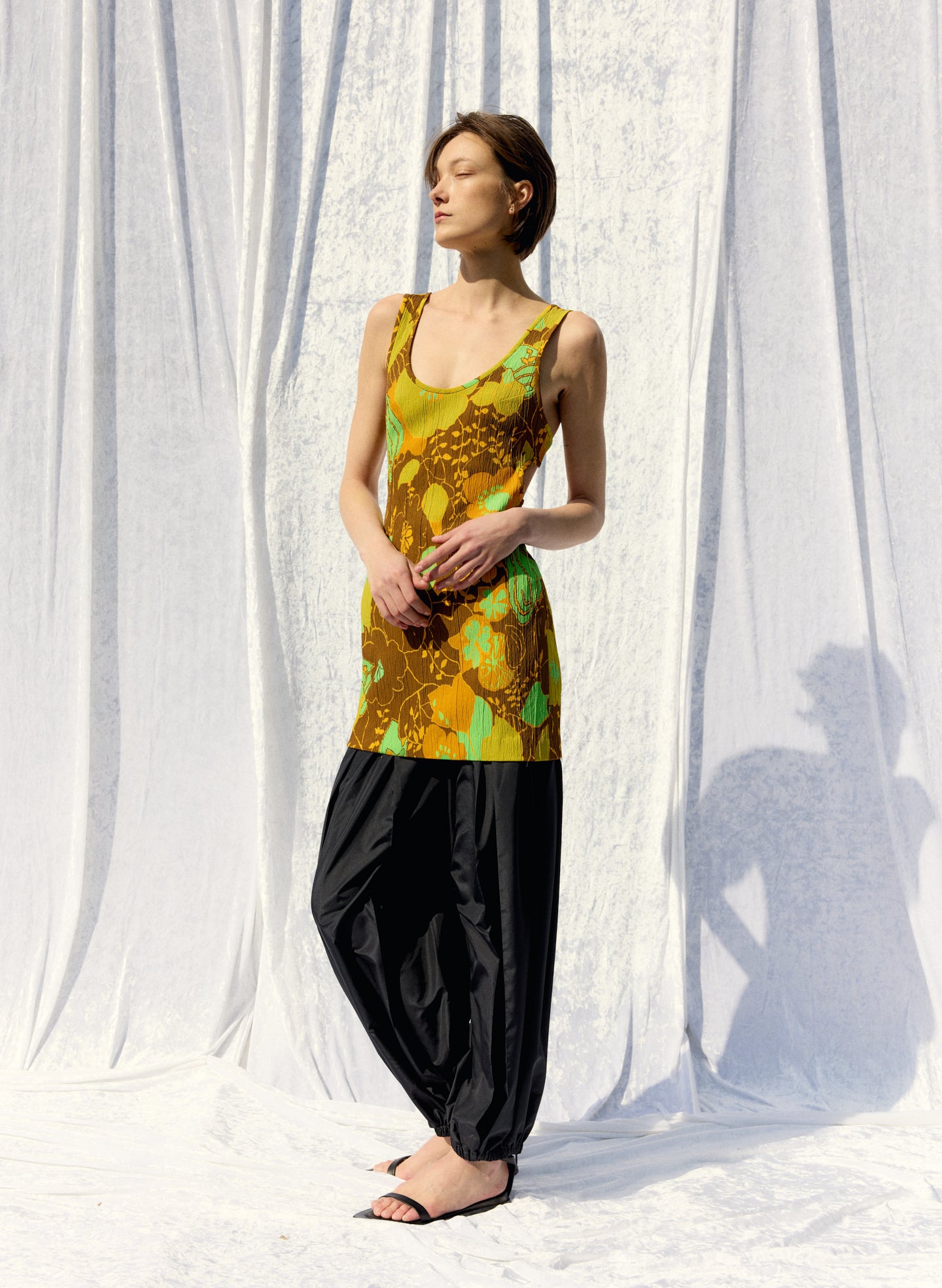 Kamara Print Racerback Short Dress – Tibi Official