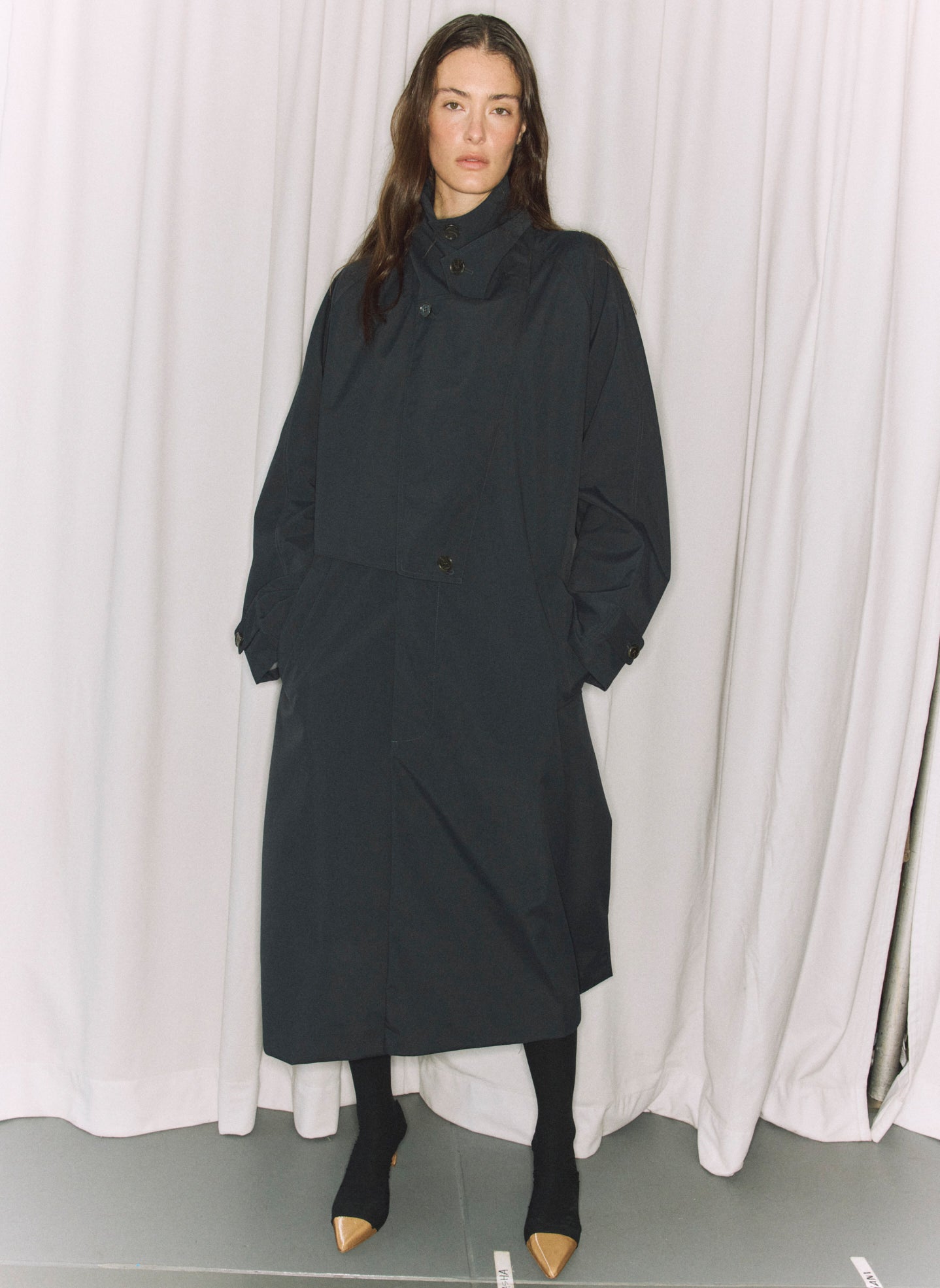 Double Collar Frank Trench – Tibi Official