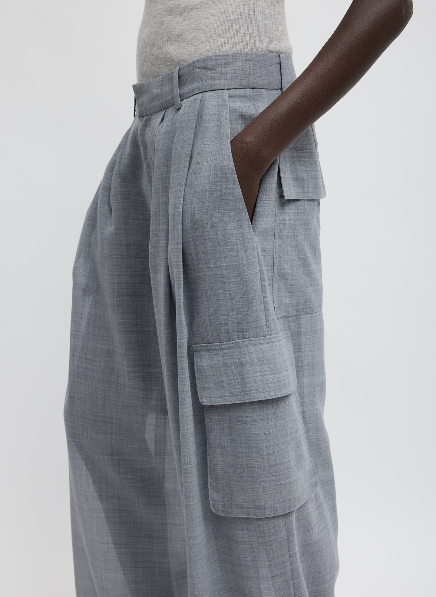 Sheer Wool Gauze Triple Pleat Pant – Tibi Official Sheer Wool Gauze Triple Pleat Pant – Tibi Official