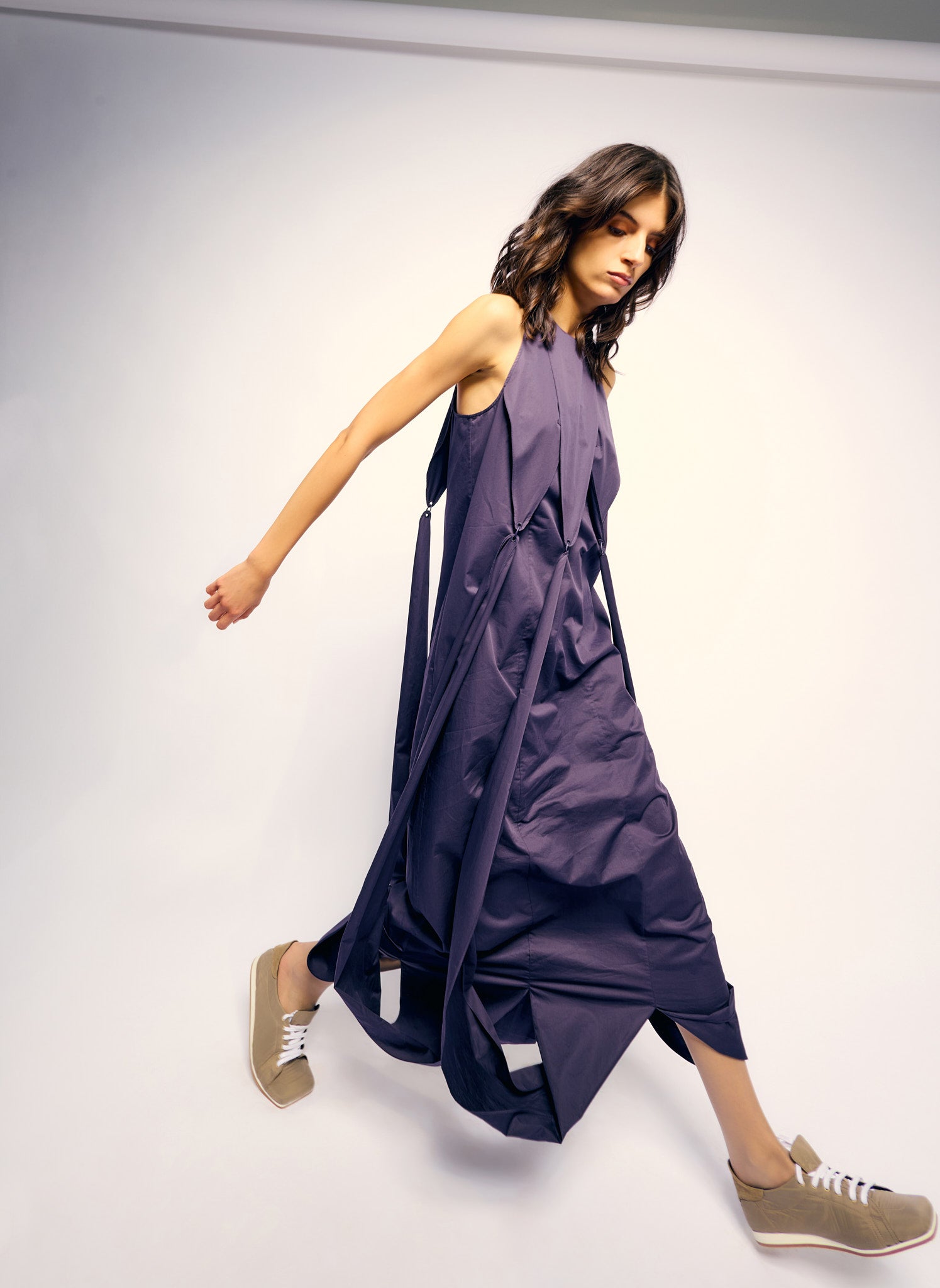 Eco Poplin Halter Paneled Dress Tibi Official Eco Poplin Halter Paneled Dress Tibi Official