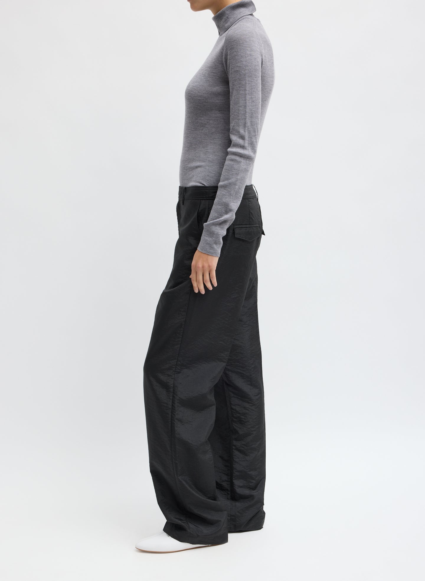 Crispy Nylon Rodney Trouser – Tibi Official