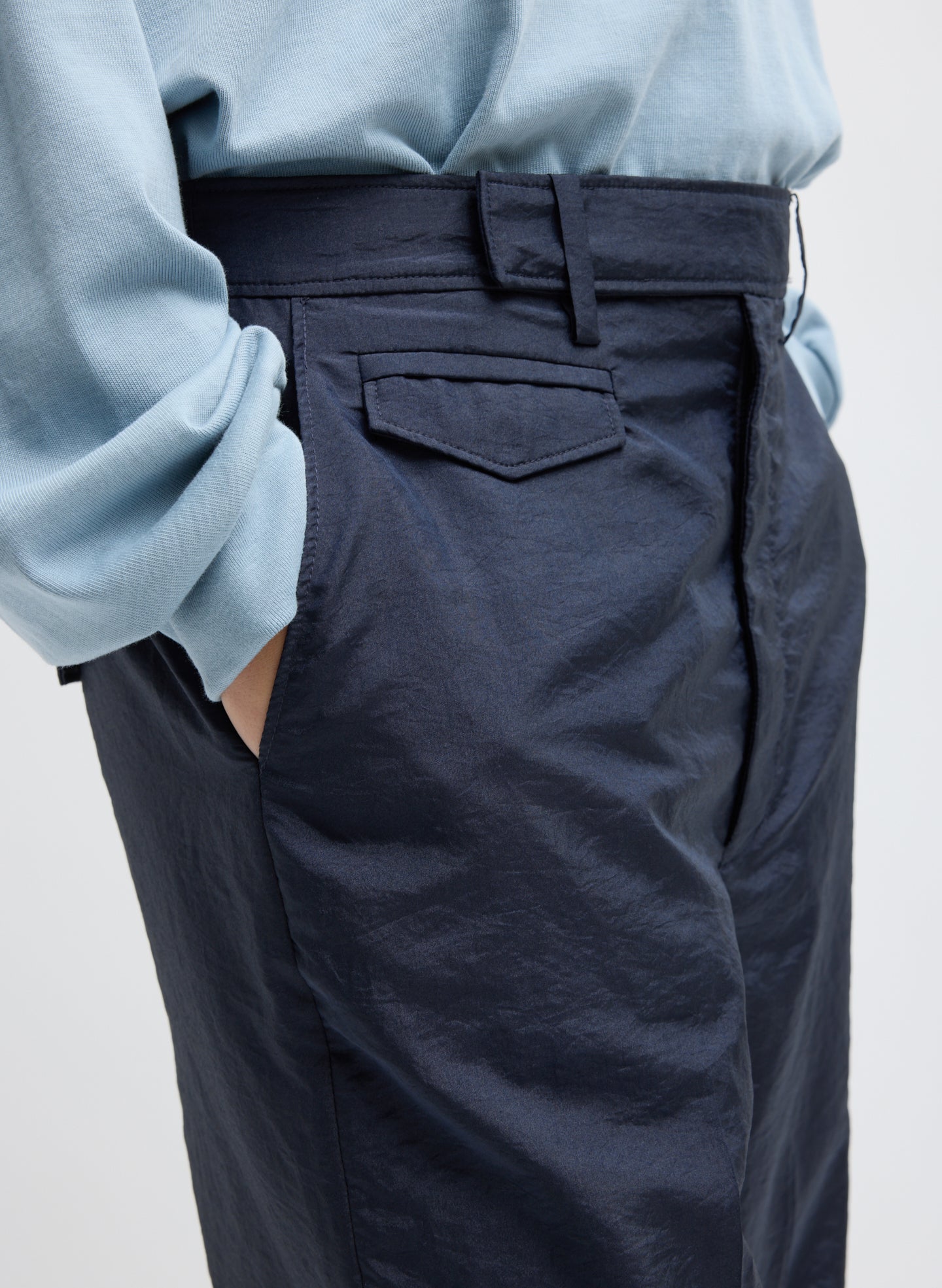 Crispy Nylon Rodney Trouser – Tibi Official