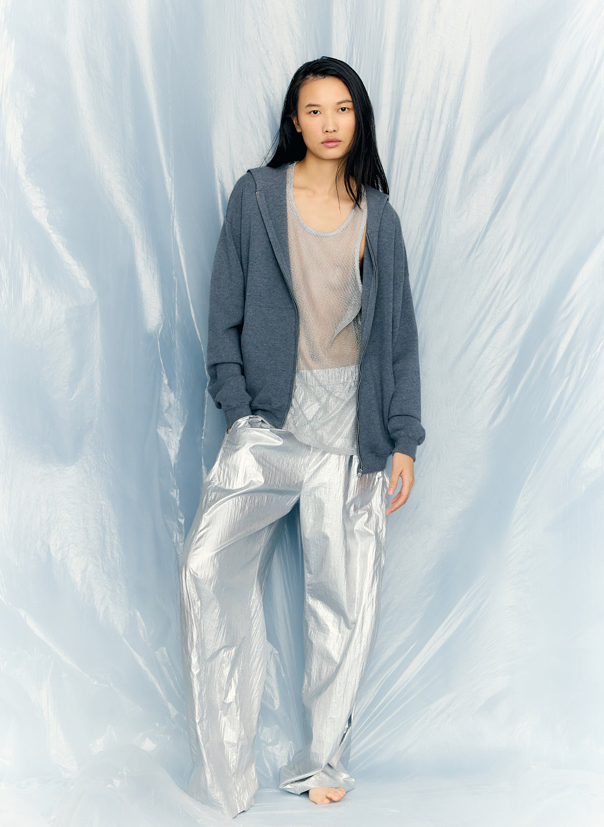 Double Faced Cashmere Hoodie – Tibi Official