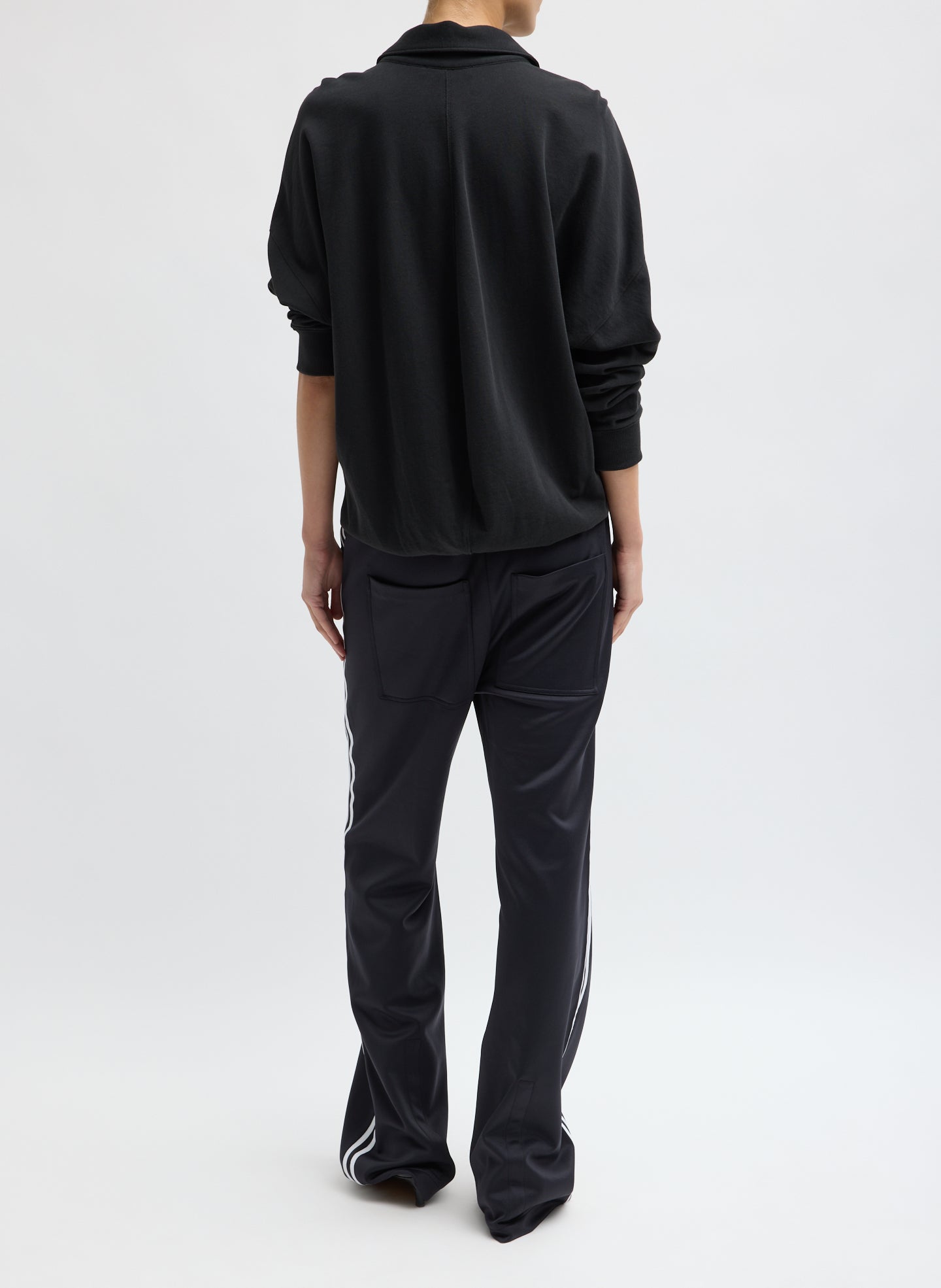 Active Knit Scottie Striped Jogger - back view on model
