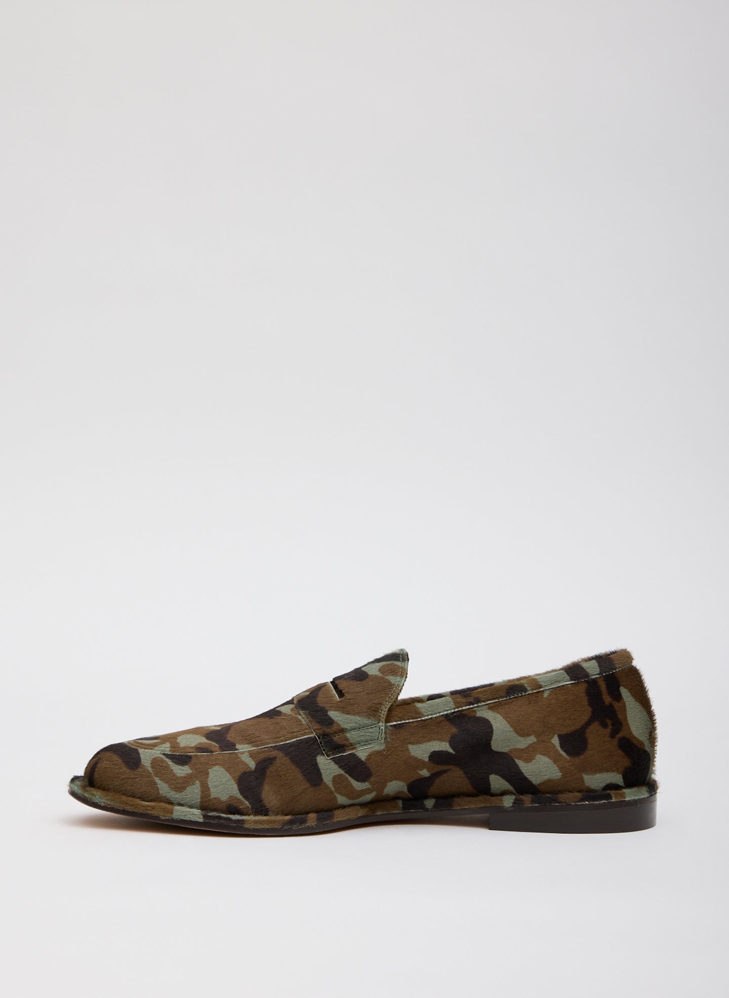 Herbert Loafer Camouflage - Green Camouflage printed calf hair Herbert Loafer - side view