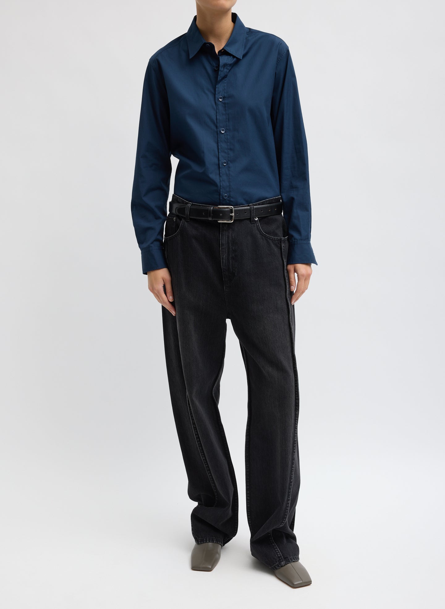 Vintage Black Denim Tuck Jean – Tibi Official