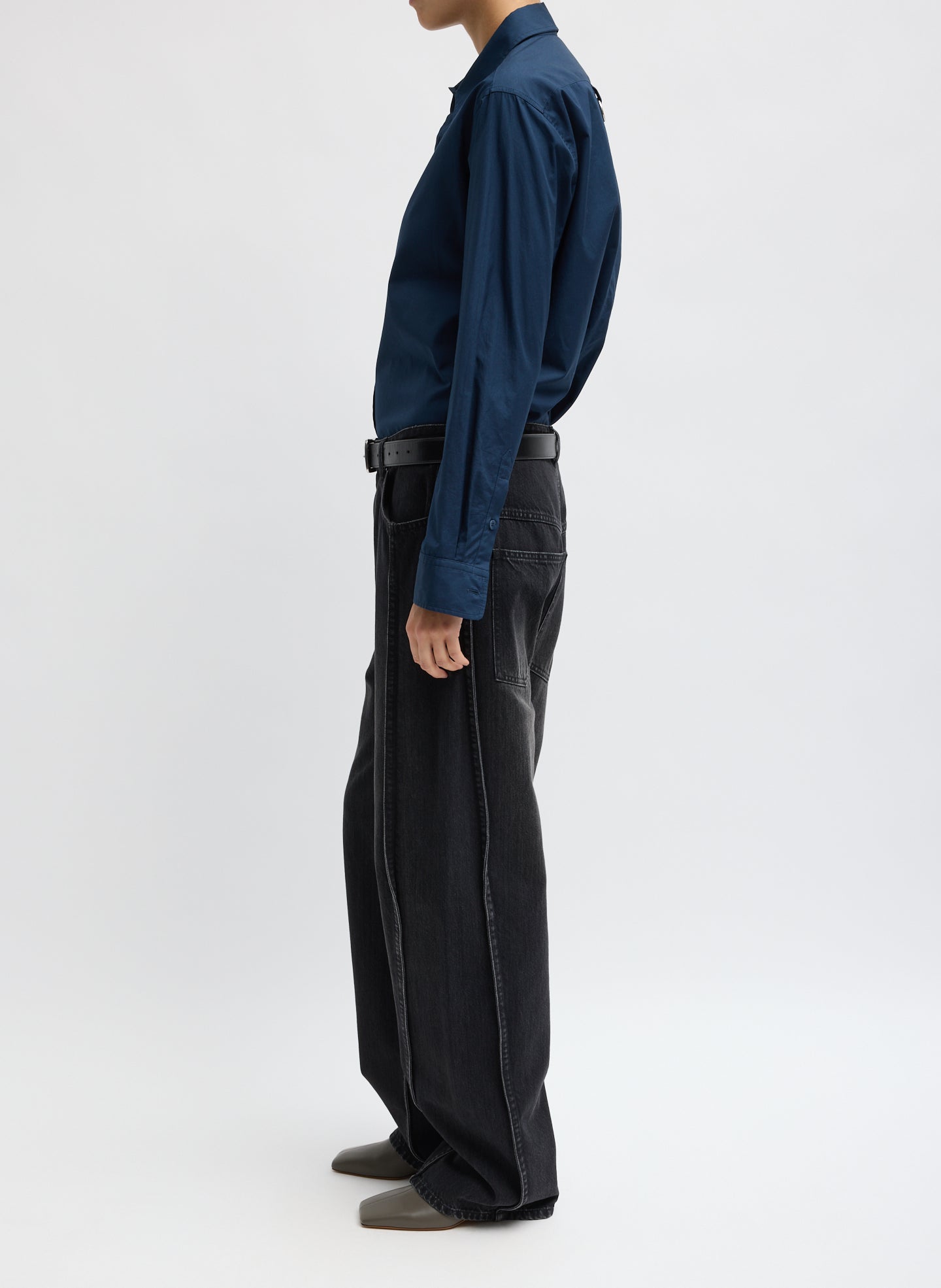 Vintage Black Denim Tuck Jean – Tibi Official