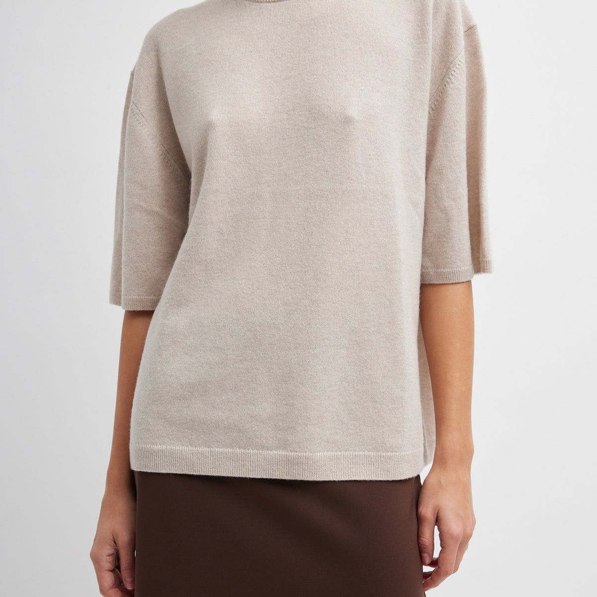 Washable Cashmere Oversized Easy T-Shirt – Tibi Official