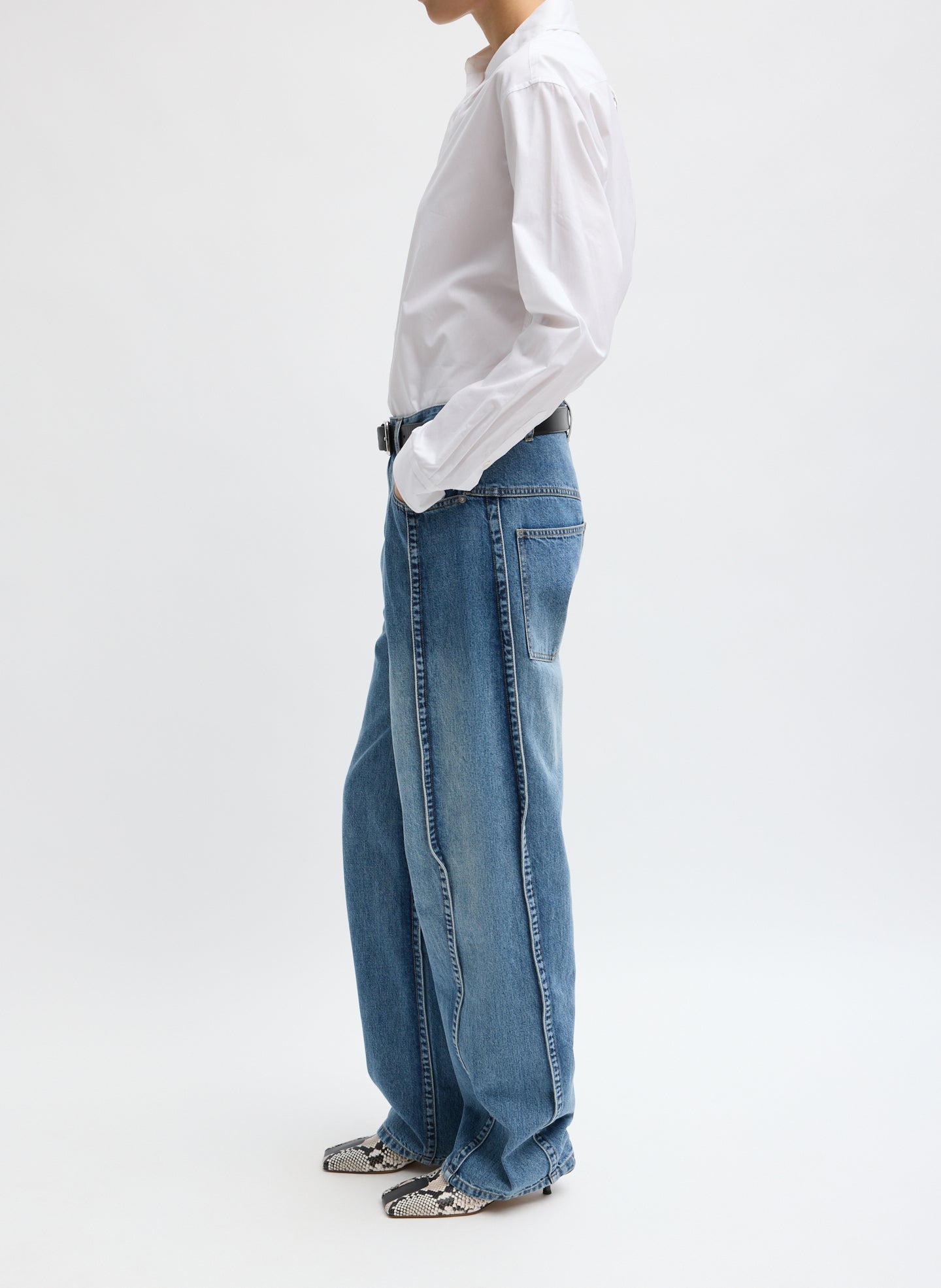 TIBI 定価8万 ティビ タック デニム 25 ブルー Spring Denim Tuck Jean – Tibi Official