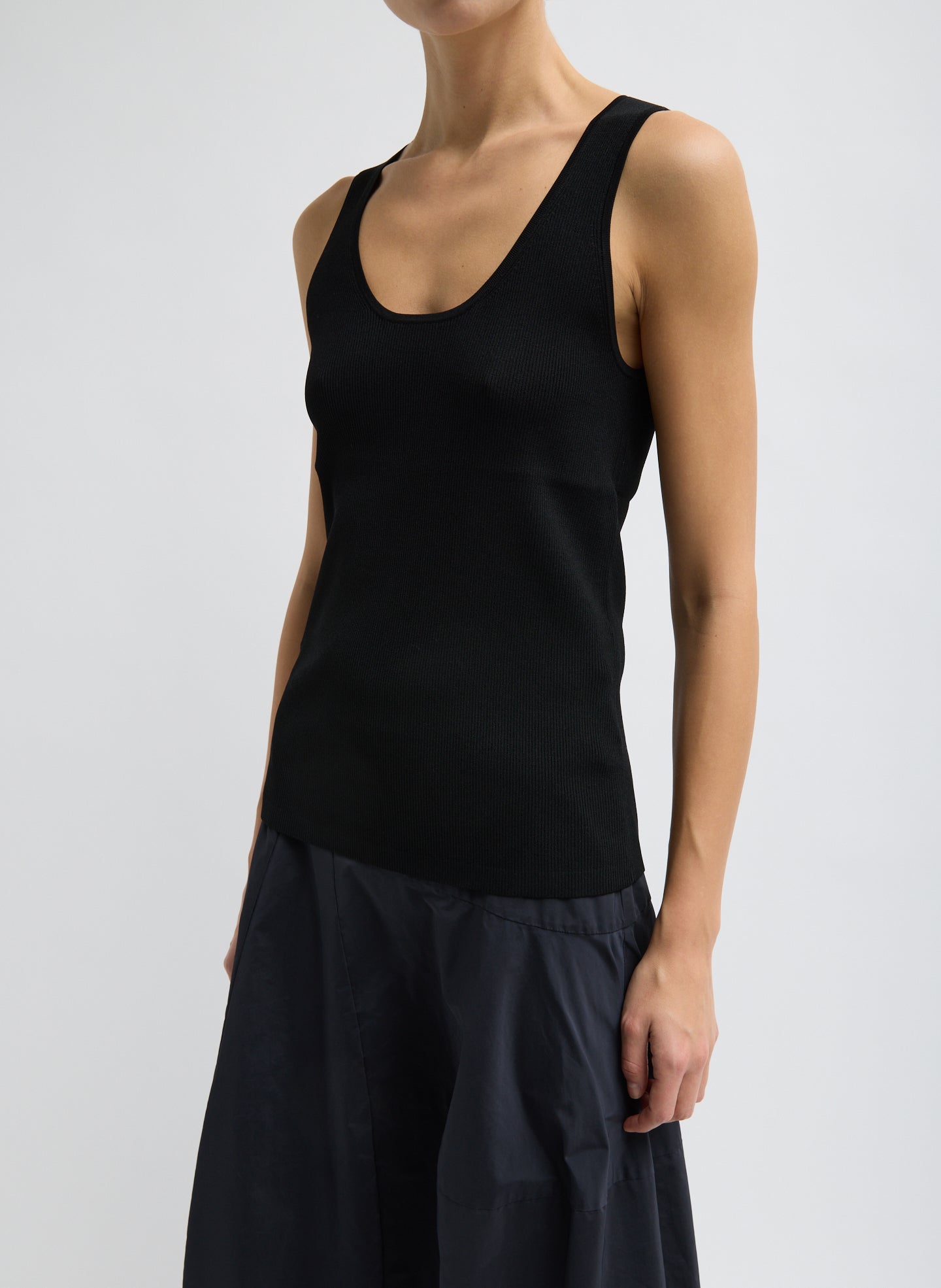 Giselle Tank Sweater - Black-1