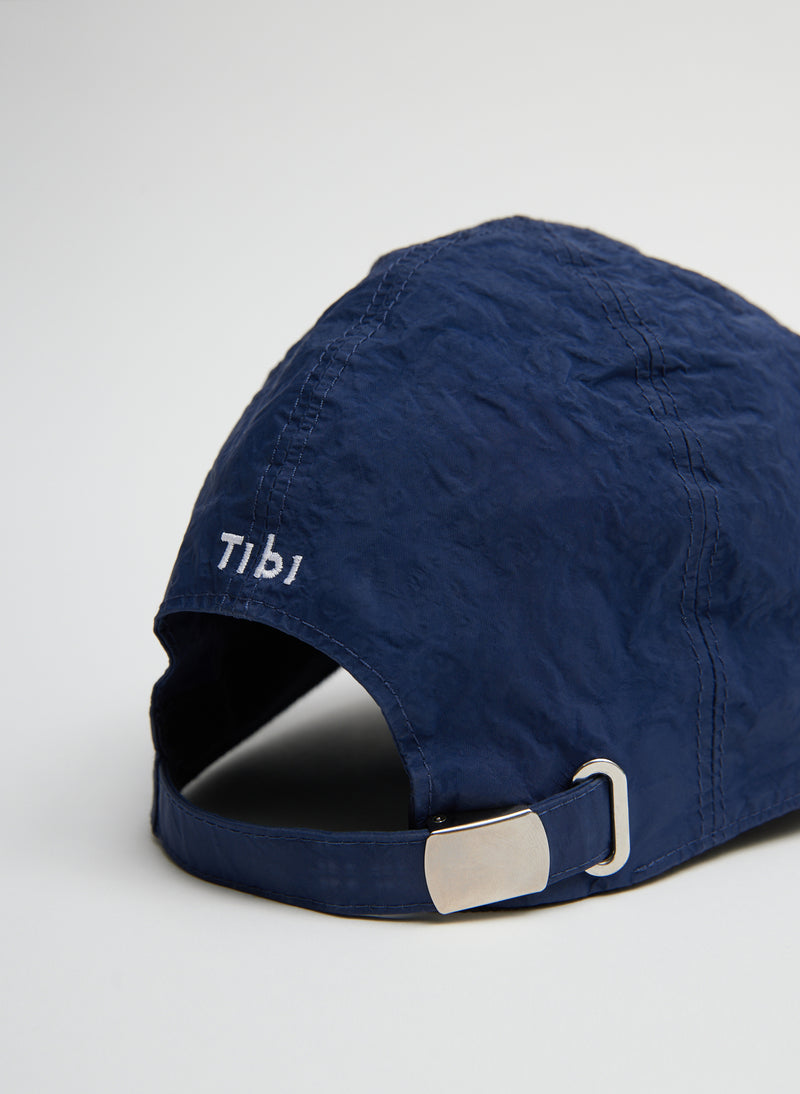 Nylon Baseball Cap Navy-4