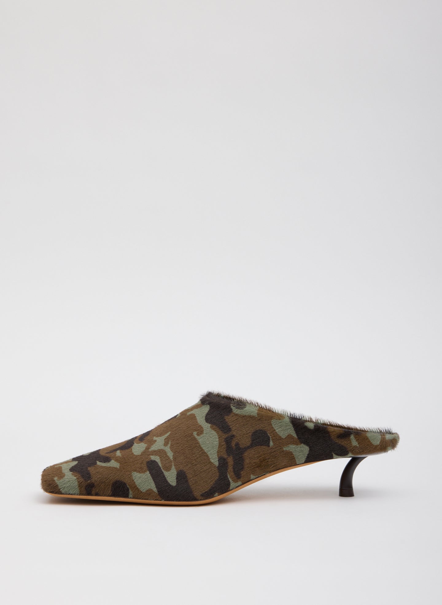 Gwinnett Mule Camouflage - Camouflage Print Calf Hair Gwinnett Mule - side view