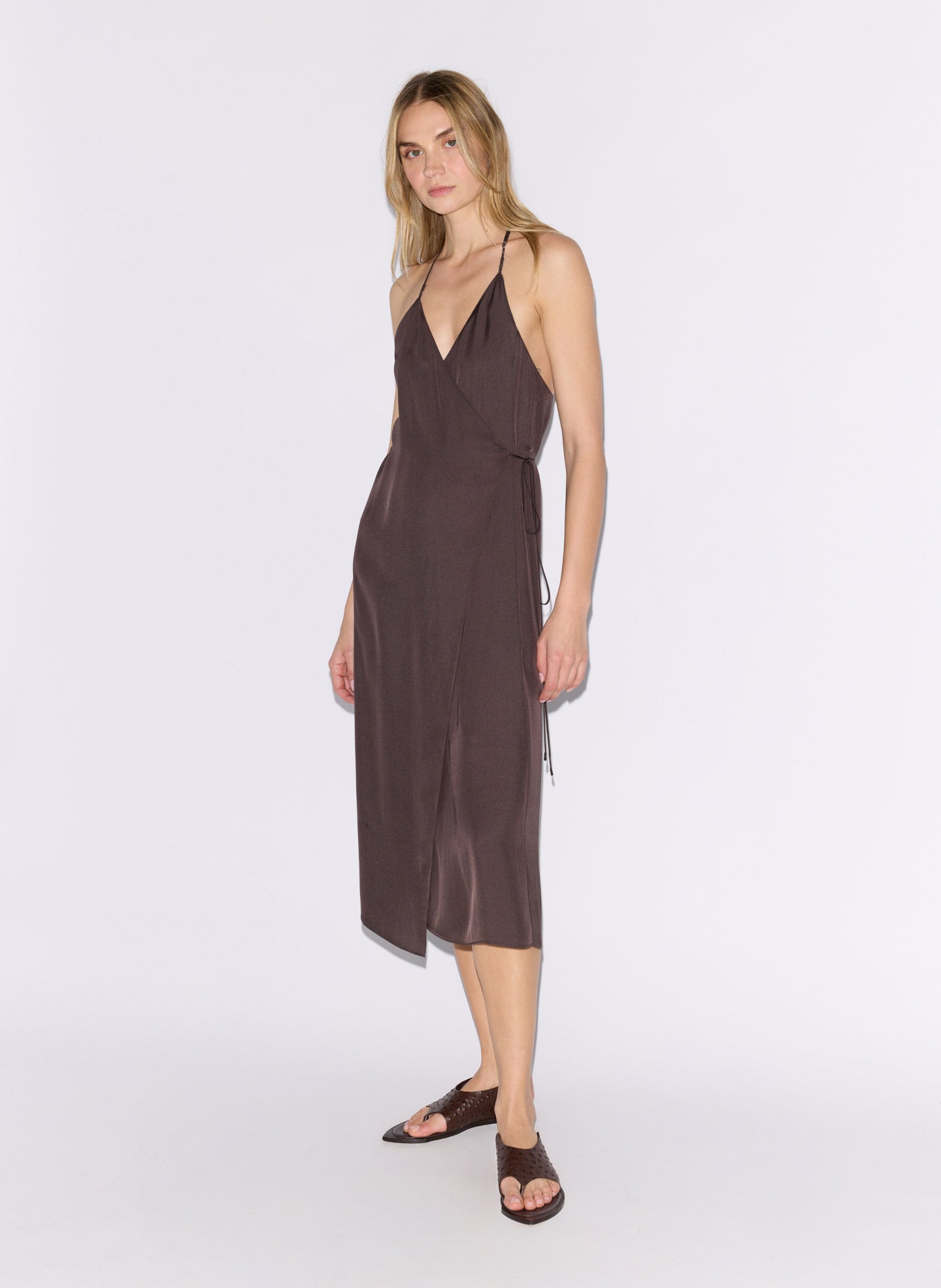 Summer Slip Wrap Dress