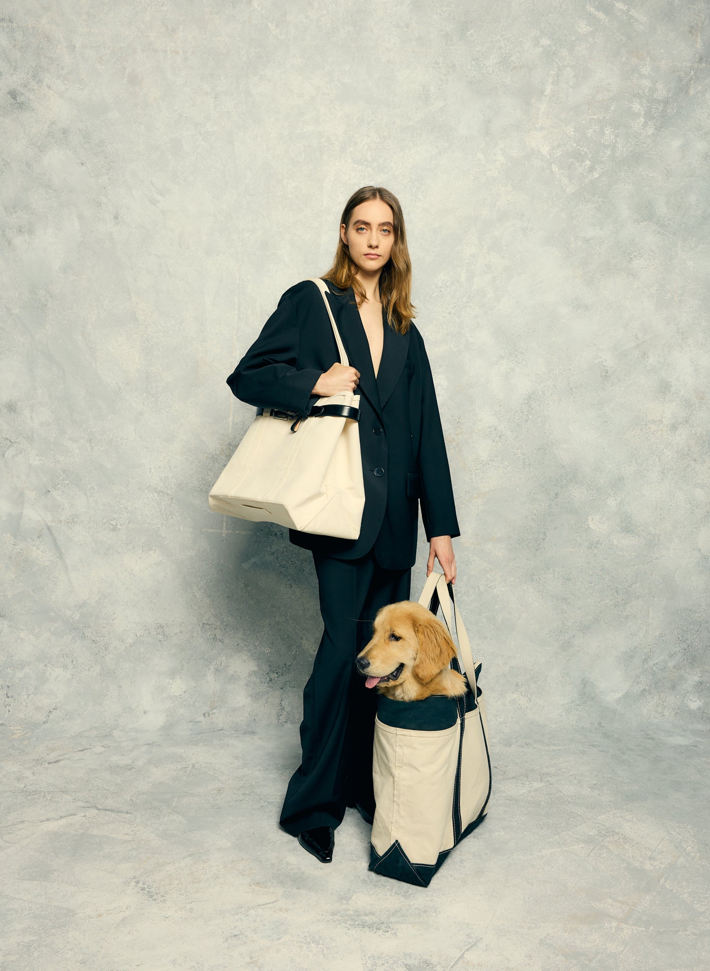 The Re-Imagined Boat and Tote™ - editorial campaign on model