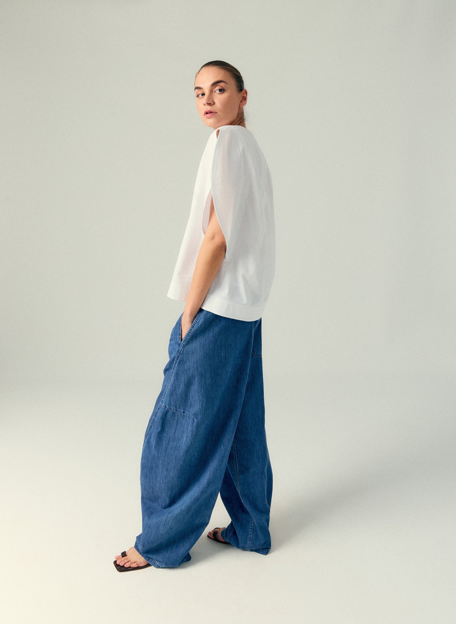 Summer Denim Classic Wash Winslow Pant – Tibi Official