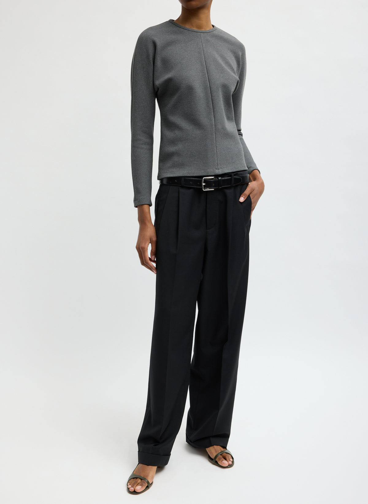 Luxe Crepe Knit Dolman Top