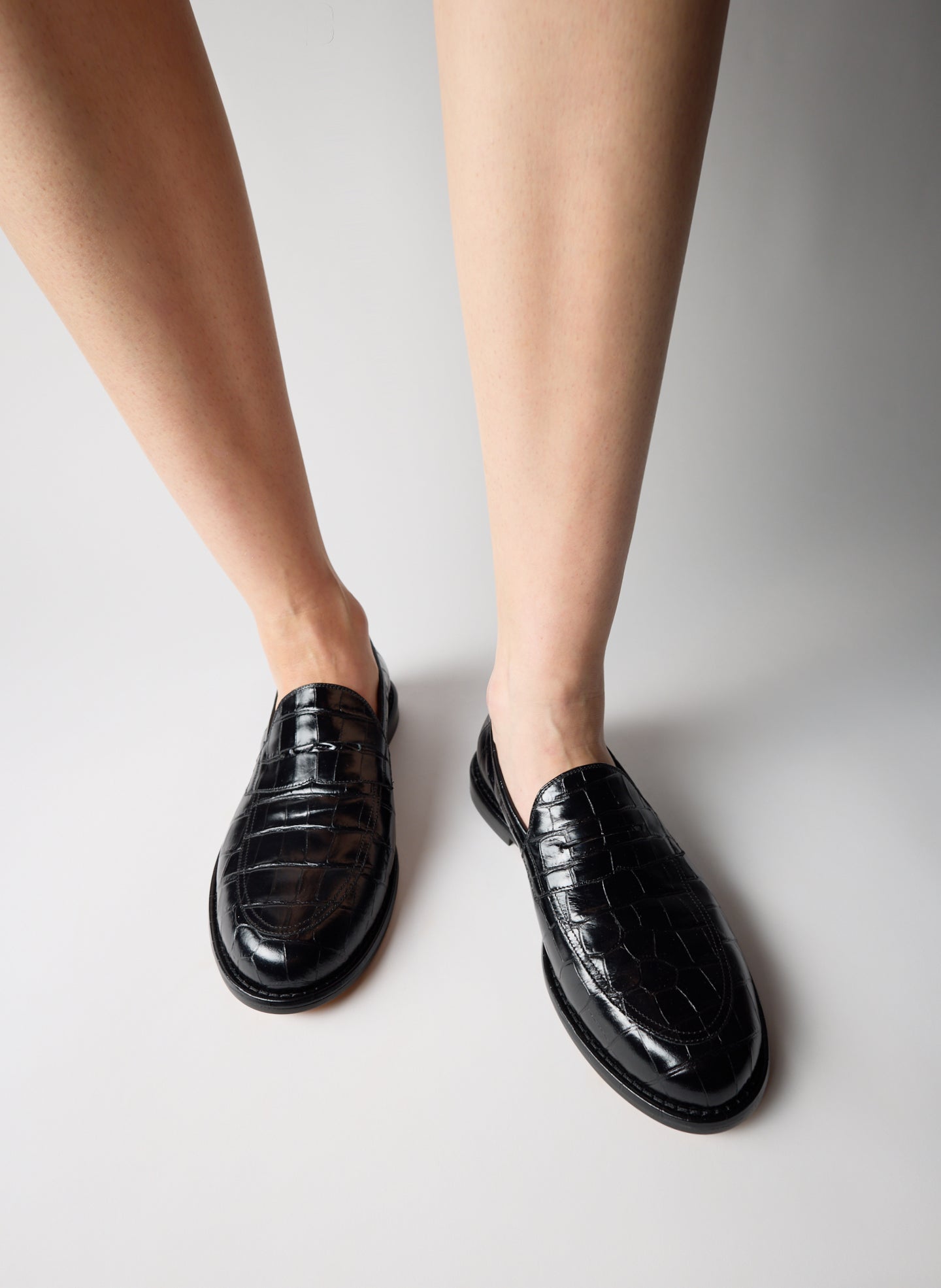 Herbert Crocodile Embossed Loafer – Tibi Official