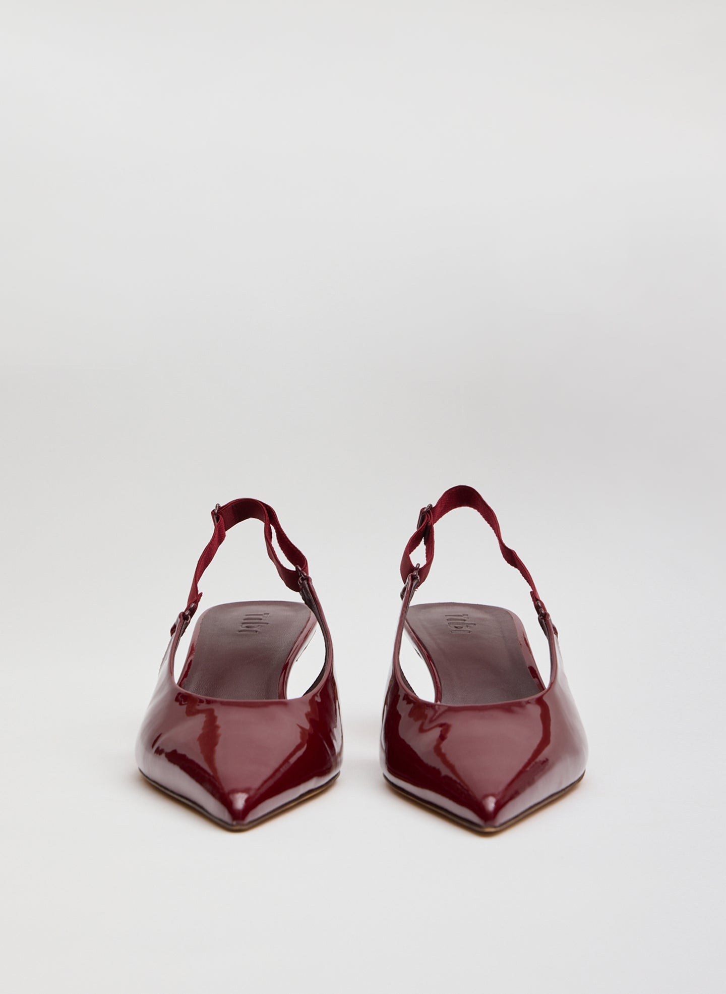 Burgundy Patent Leather Gilbert Low Pump - front view