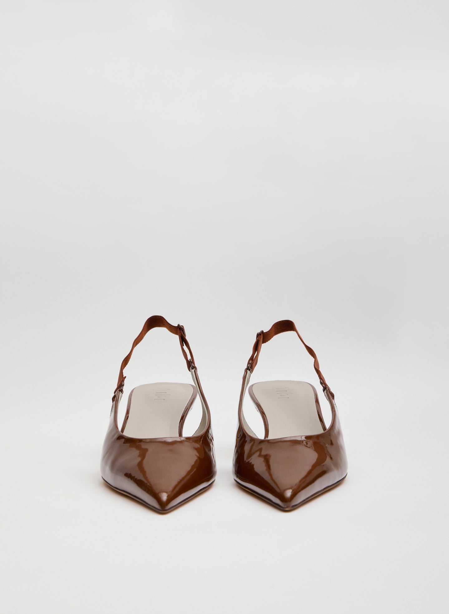 Dark Honey Patent Leather Gilbert Low Pump - front view
