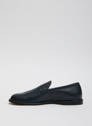 Navy Herbert Loafer - leather, side view