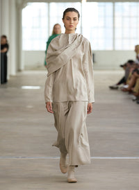 Silk Habutai Circular Seamed Skirt